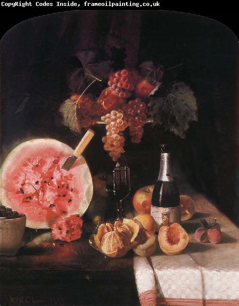William Merritt Chase Still life and watermelon
